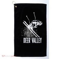 Deer Valley Utah Ski Resort Downhill Skier Golf Towel thumb 0