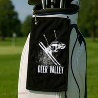 Deer Valley Utah Ski Resort Downhill Skier Golf Towel thumb 2