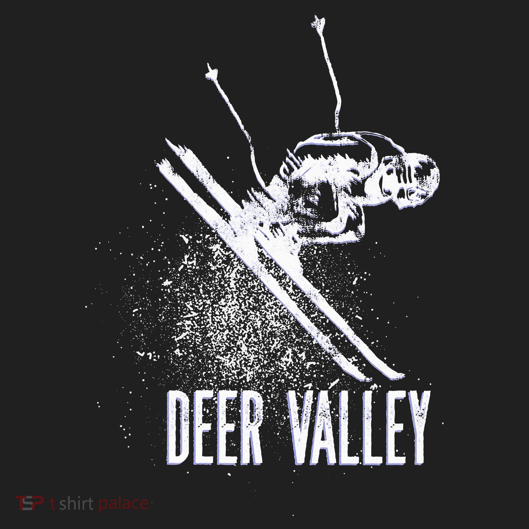 Deer Valley Utah Ski Resort Downhill Skier Golf Towel