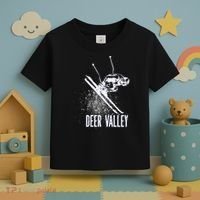 Deer Valley Utah Ski Resort Downhill Skier Toddler T-Shirt thumb 3