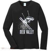 Deer Valley Utah Ski Resort Downhill Skier Women's Long Sleeve Shirt thumb 0