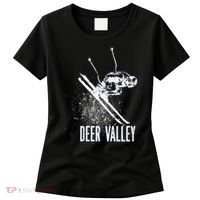 Deer Valley Utah Ski Resort Downhill Skier Women's T-Shirt thumb 0
