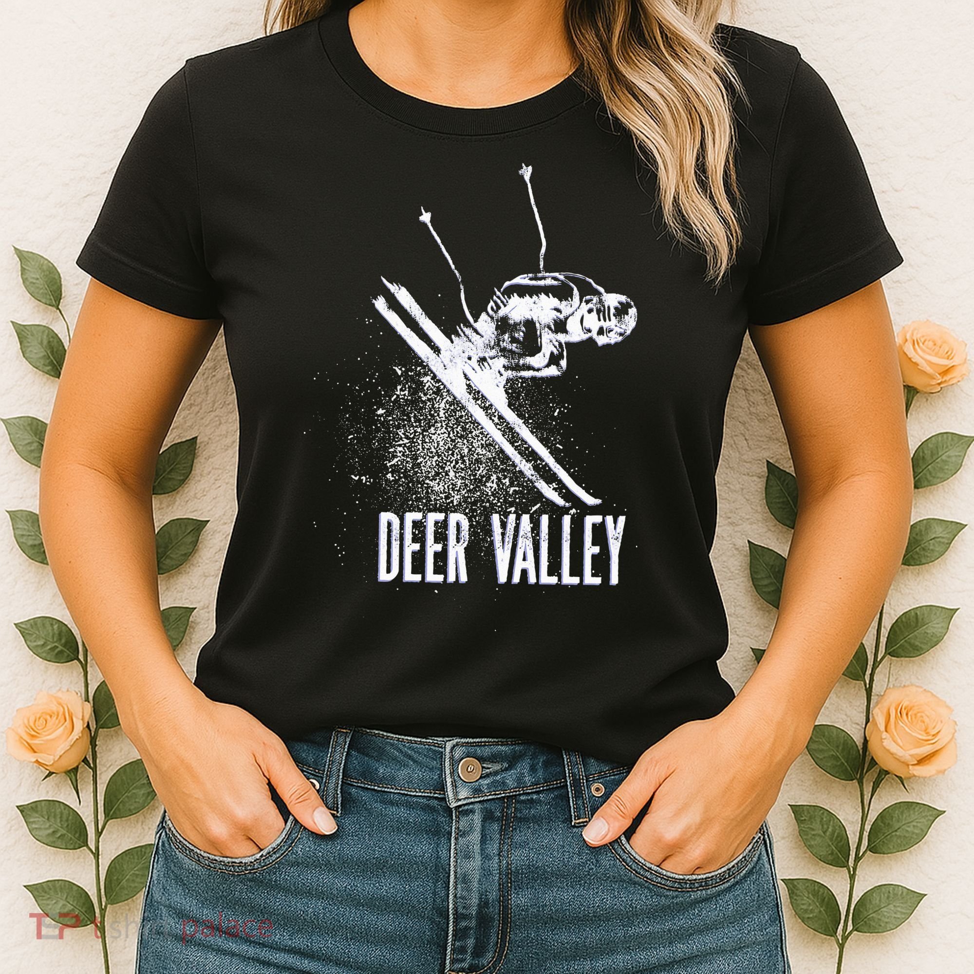 Deer Valley Utah Ski Resort Downhill Skier Women's T-Shirt