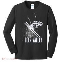 Deer Valley Utah Ski Resort Downhill Skier Kids Long Sleeve Shirt thumb 0