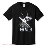 Deer Valley Utah Ski Resort Downhill Skier Kids T-Shirt thumb 0