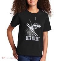 Deer Valley Utah Ski Resort Downhill Skier Kids T-Shirt thumb 2