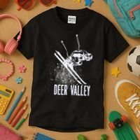 Deer Valley Utah Ski Resort Downhill Skier Kids T-Shirt thumb 3
