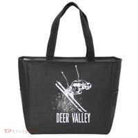 Deer Valley Utah Ski Resort Downhill Skier Tote Bag thumb 0
