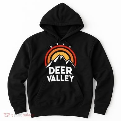 Deer Valley Utah Retro Hoodie