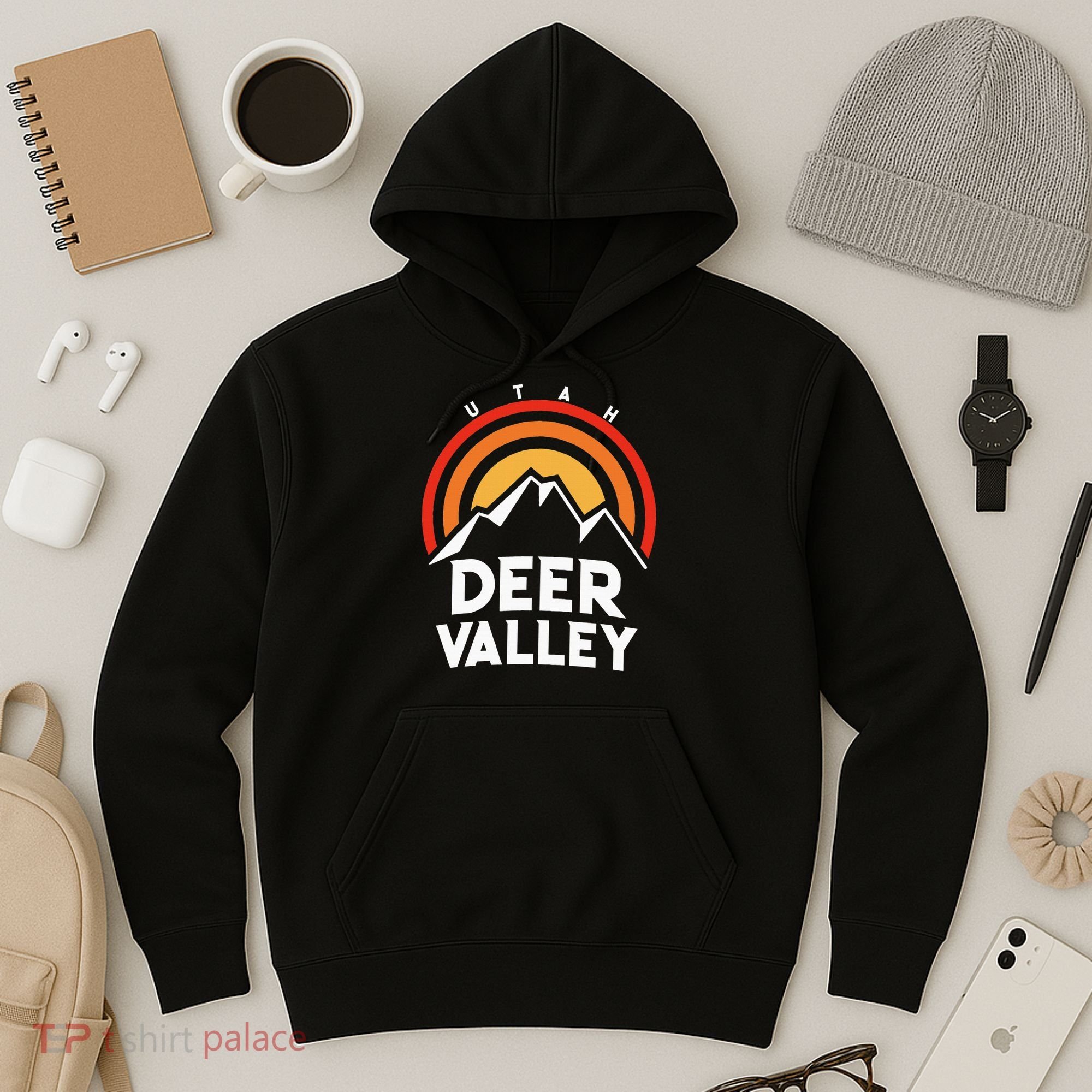 Deer Valley Utah Retro Hoodie