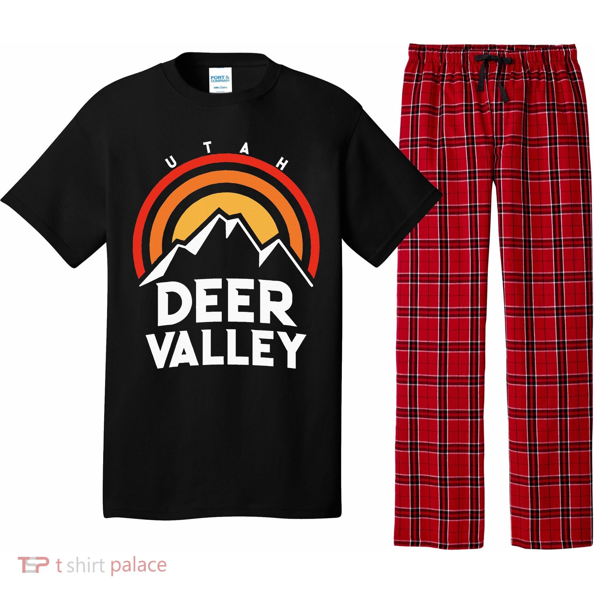 Deer Valley Utah Retro Pajama Set