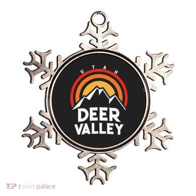 Deer Valley Utah Retro Ornament