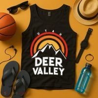 Deer Valley Utah Retro Tank Top thumb 4