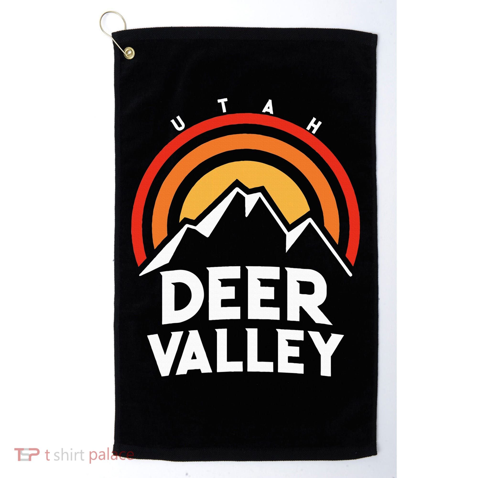Deer Valley Utah Retro Golf Towel