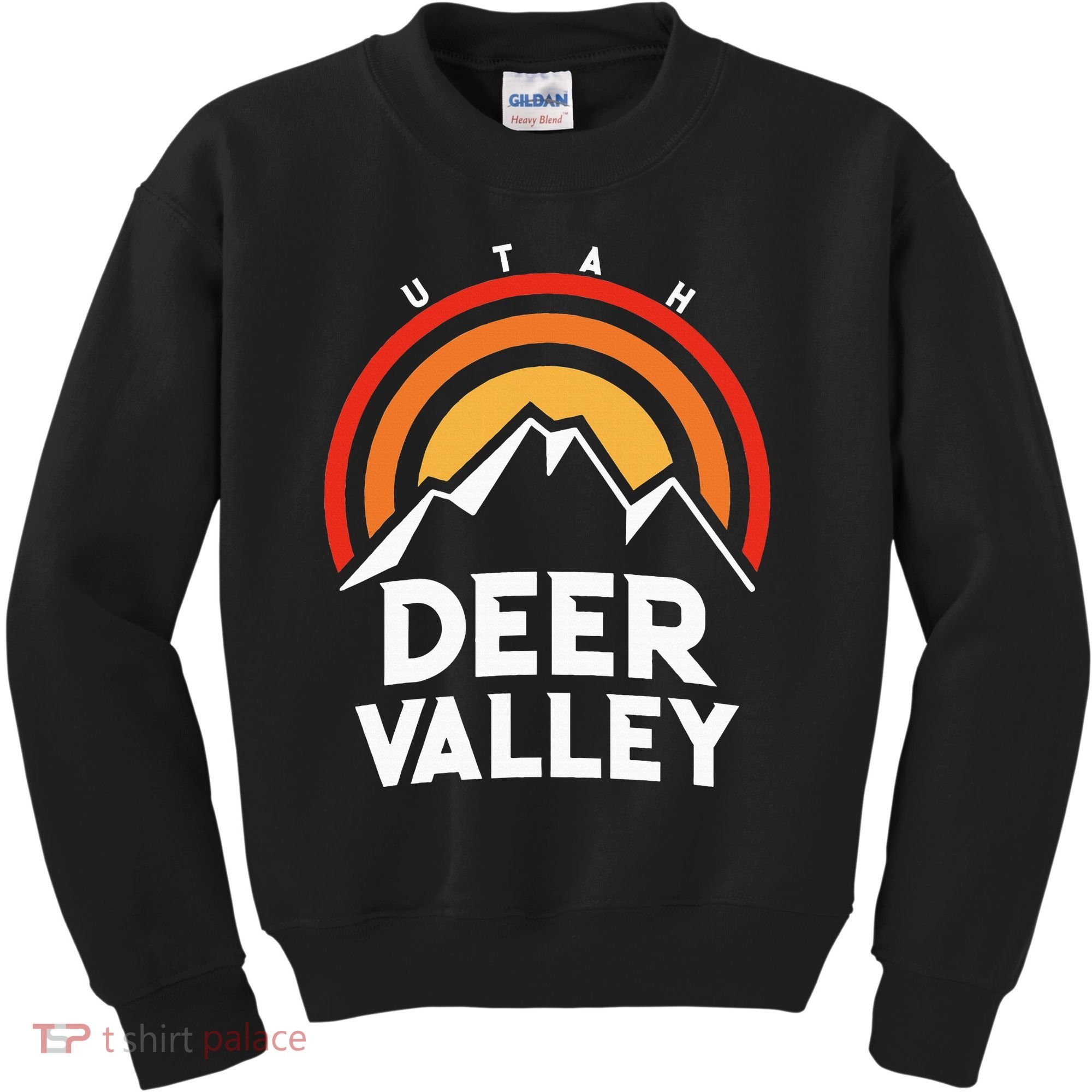 Deer Valley Utah Retro Kids Sweatshirt