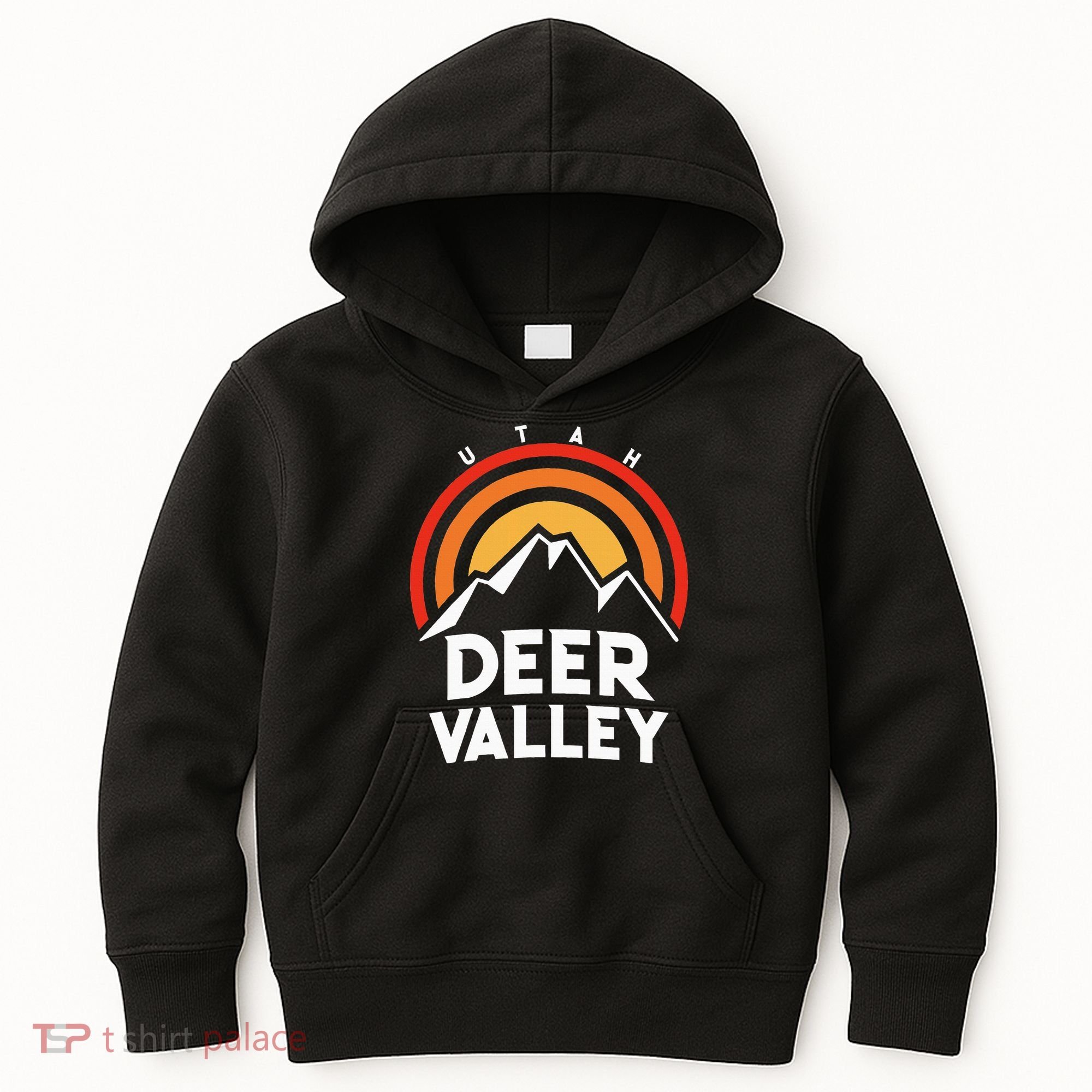 Deer Valley Utah Retro Kids Hoodie