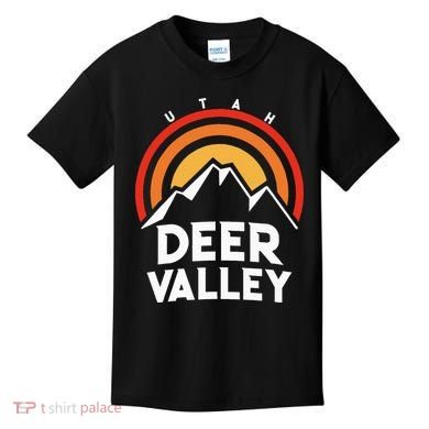 Deer Valley Utah Retro Kids T-Shirt