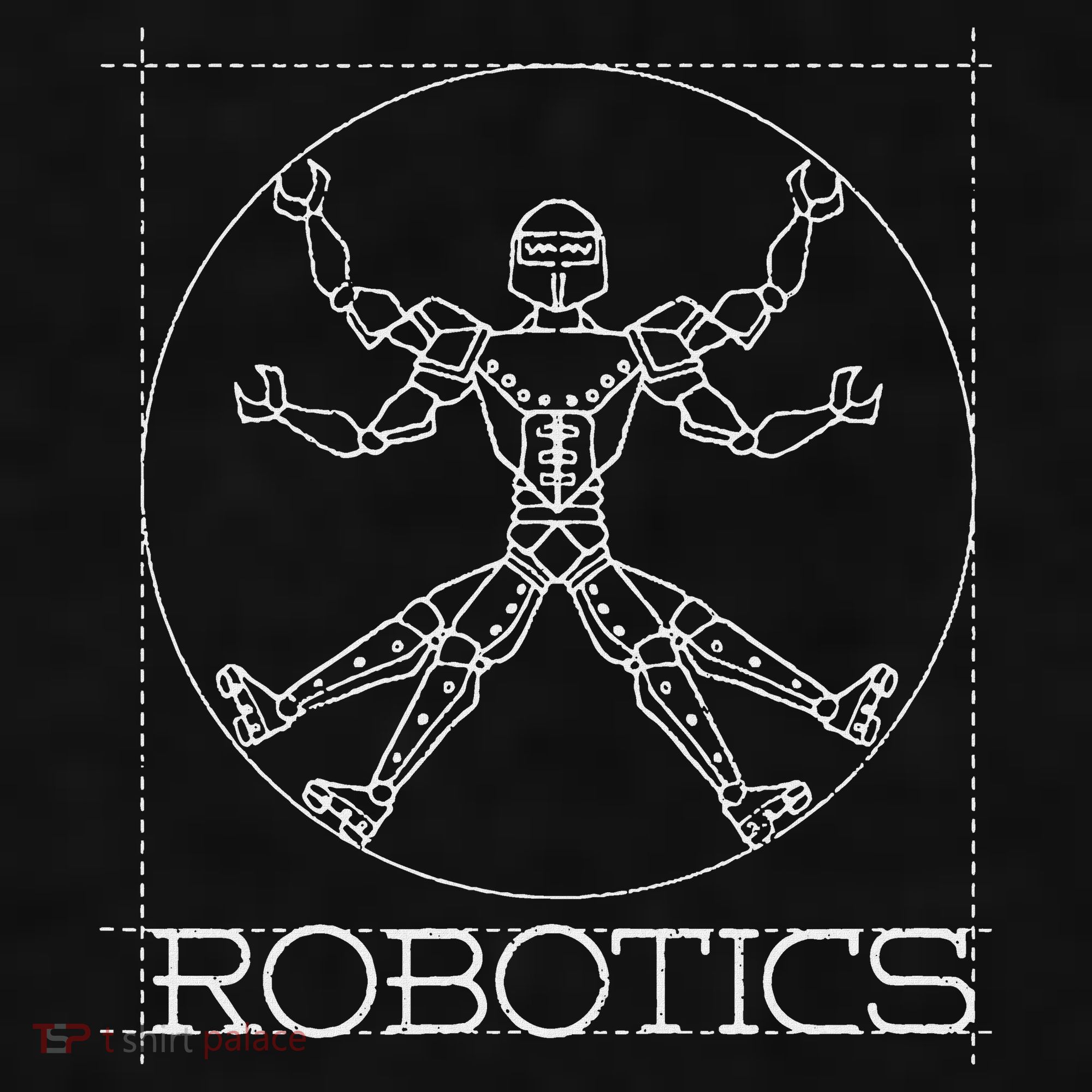 Da Vinci Vitruvian Robot Engineering Robotics Ladies PosiCharge Tri-Blend Wicking Tank