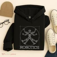 Da Vinci Vitruvian Robot Engineering Robotics Hoodie thumb 4