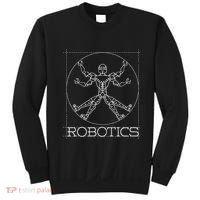 Da Vinci Vitruvian Robot Engineering Robotics Sweatshirt thumb 0