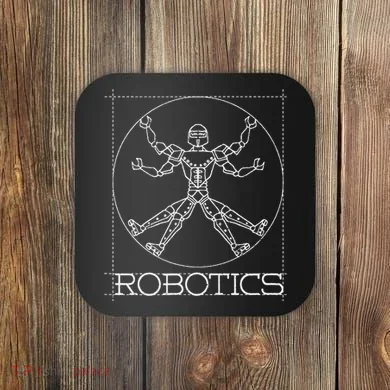 Da Vinci Vitruvian Robot Engineering Robotics Coaster