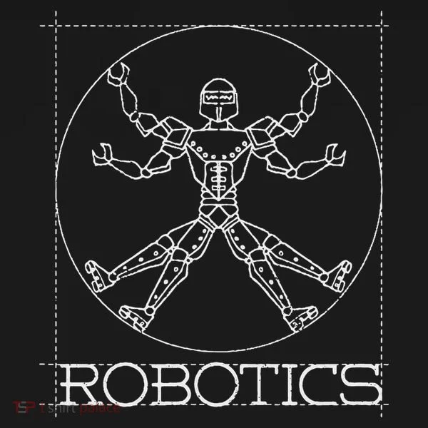 Da Vinci Vitruvian Robot Engineering Robotics Coaster