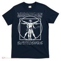 Da Vinci Vitruvian Man Bass Guitar Player Bass Guitarist T-Shirt thumb 0