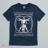 Da Vinci Vitruvian Man Bass Guitar Player Bass Guitarist T-Shirt thumb 5