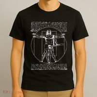 Da Vinci Vitruvian Guitar Man Rock Music Fan Rock N Roll T-Shirt thumb 3