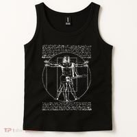 Da Vinci Vitruvian Guitar Man Rock Music Fan Rock N Roll Tank Top thumb 2