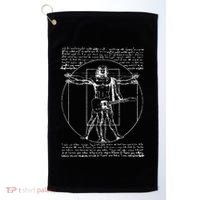 Da Vinci Vitruvian Guitar Man Rock Music Fan Rock N Roll Golf Towel thumb 0