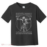 Da Vinci Vitruvian Guitar Man Rock Music Fan Rock N Roll Toddler T-Shirt thumb 0