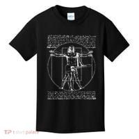 Da Vinci Vitruvian Guitar Man Rock Music Fan Rock N Roll Kids T-Shirt thumb 0