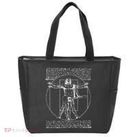 Da Vinci Vitruvian Guitar Man Rock Music Fan Rock N Roll Tote Bag thumb 0