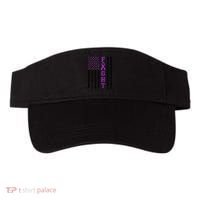 Domestic Violence Warrior Survivor Brave Purple Ribbon Shopp Visor thumb 0