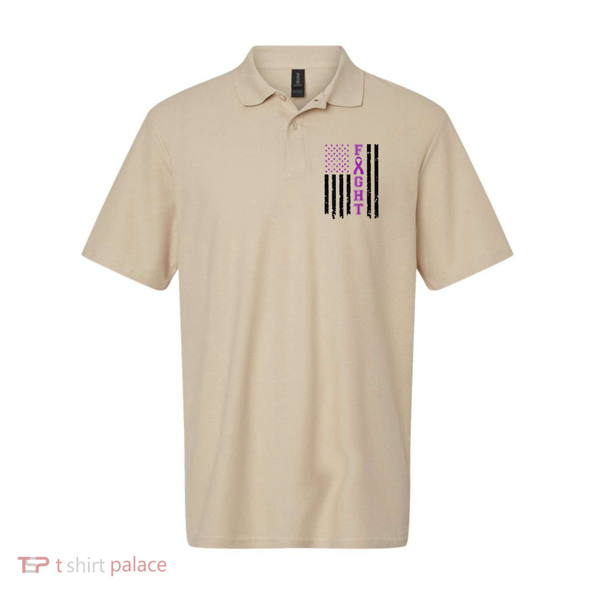 Domestic Violence Warrior Survivor Brave Purple Ribbon Shopp Polo