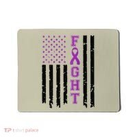 Domestic Violence Warrior Survivor Brave Purple Ribbon Shopp Mousepad thumb 0