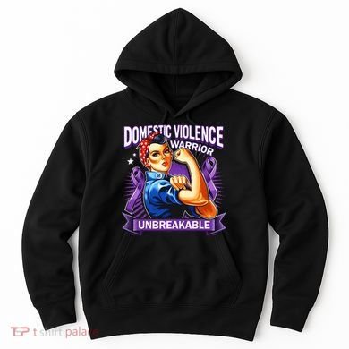 Domestic Violence Warrior Unbreakable Support Squad Hoodie