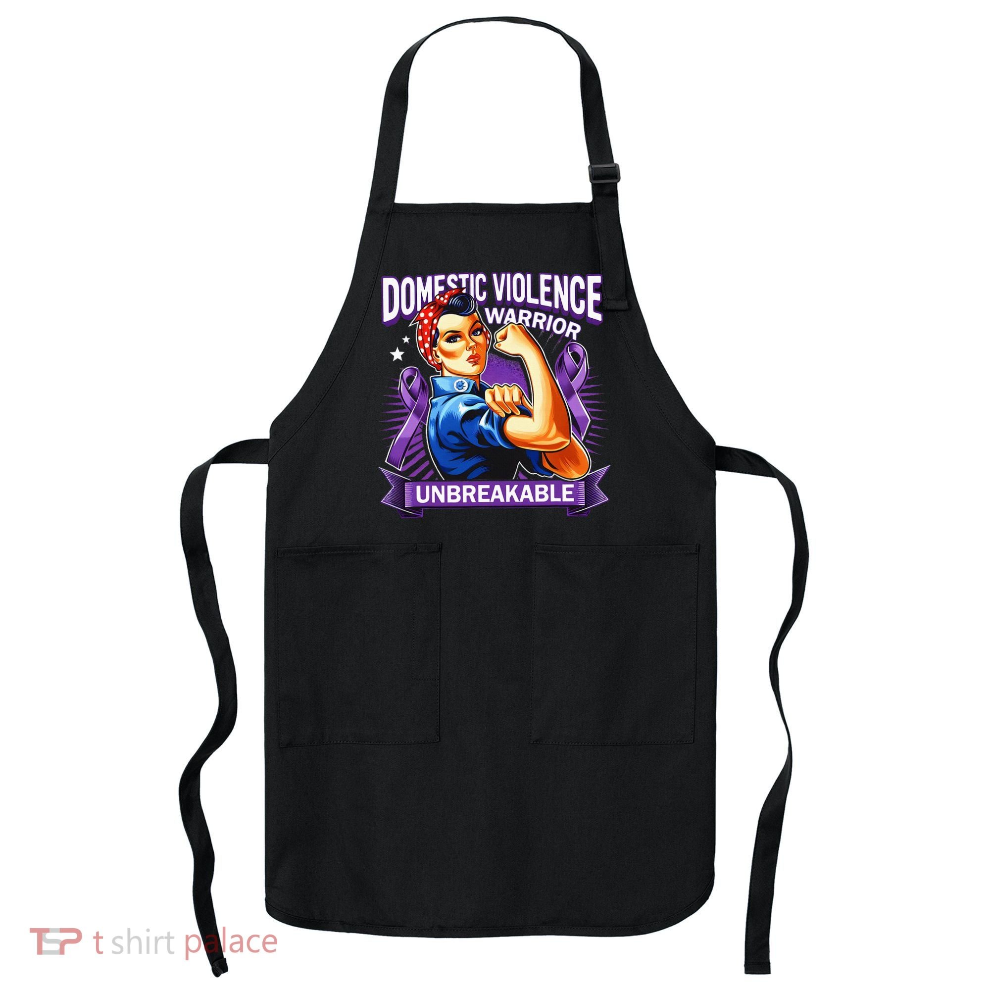 Domestic Violence Warrior Unbreakable Support Squad Apron