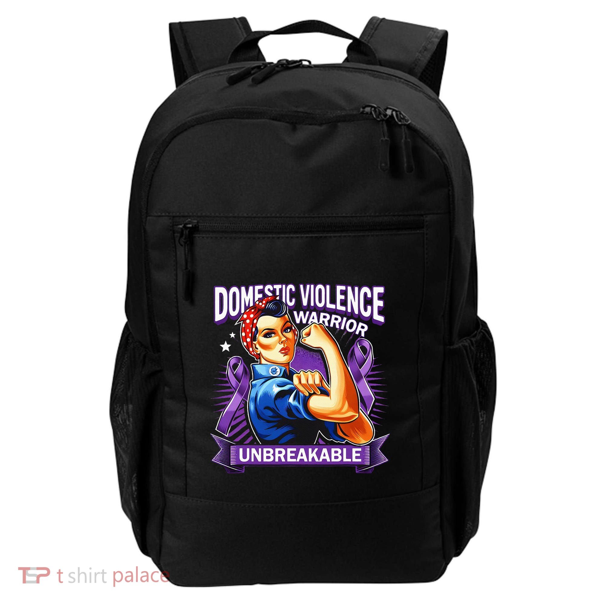 Domestic Violence Warrior Unbreakable Support Squad Backpack