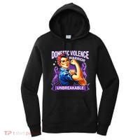 Domestic Violence Warrior Unbreakable Support Squad Women's Hoodie thumb 0
