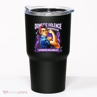 Domestic Violence Warrior Unbreakable Support Squad Tumbler thumb 0