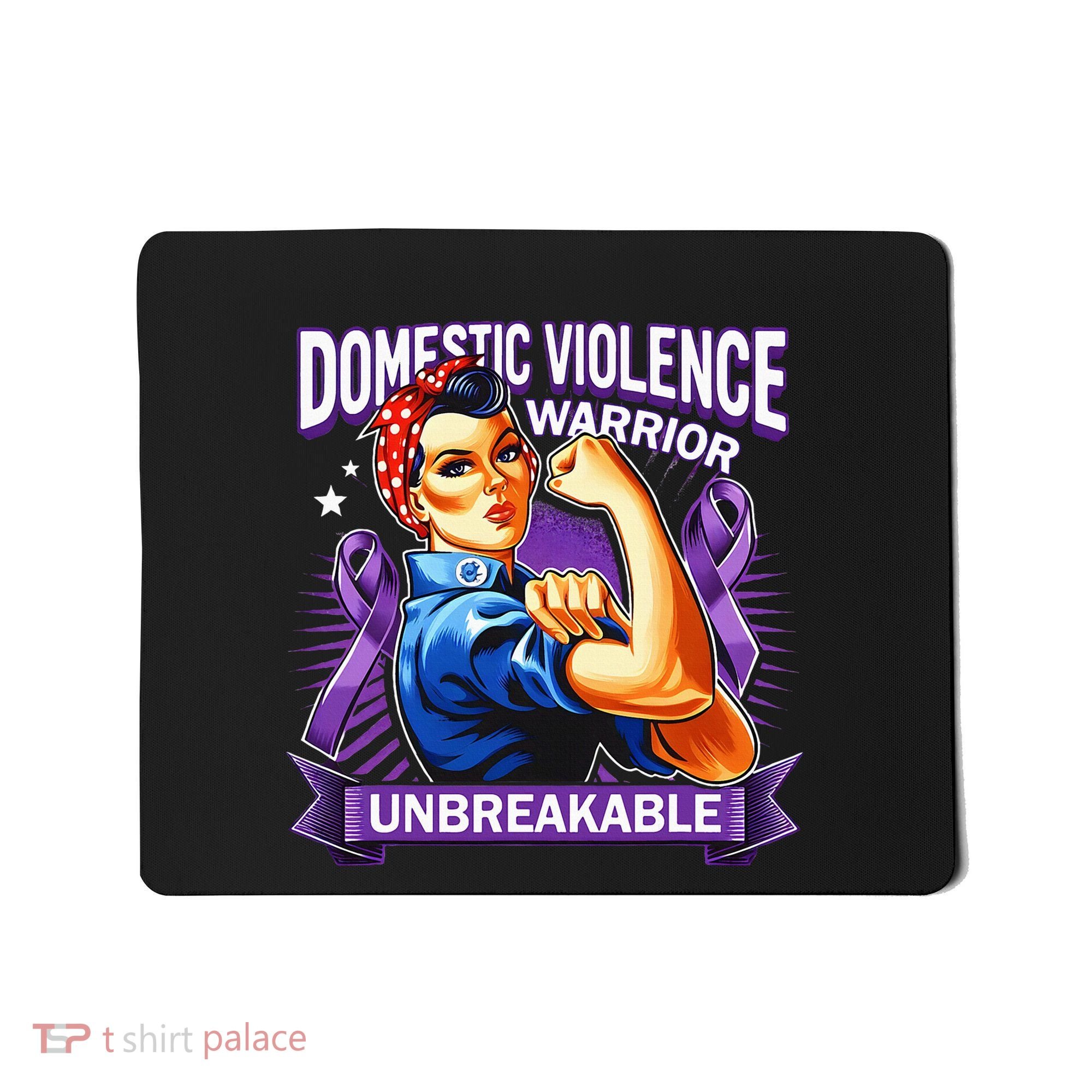 Domestic Violence Warrior Unbreakable Support Squad Mousepad