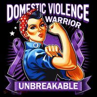 Domestic Violence Warrior Unbreakable Support Squad Mousepad thumb 1