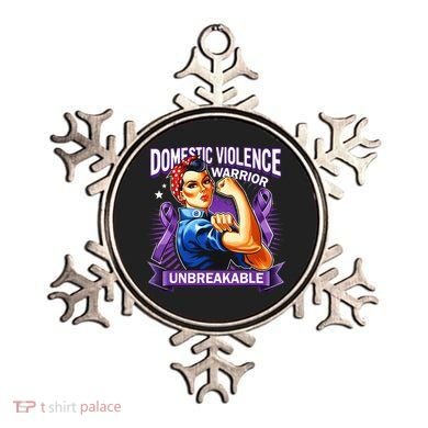 Domestic Violence Warrior Unbreakable Support Squad Ornament