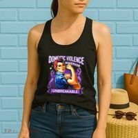 Domestic Violence Warrior Unbreakable Support Squad Women's Tank Top thumb 2