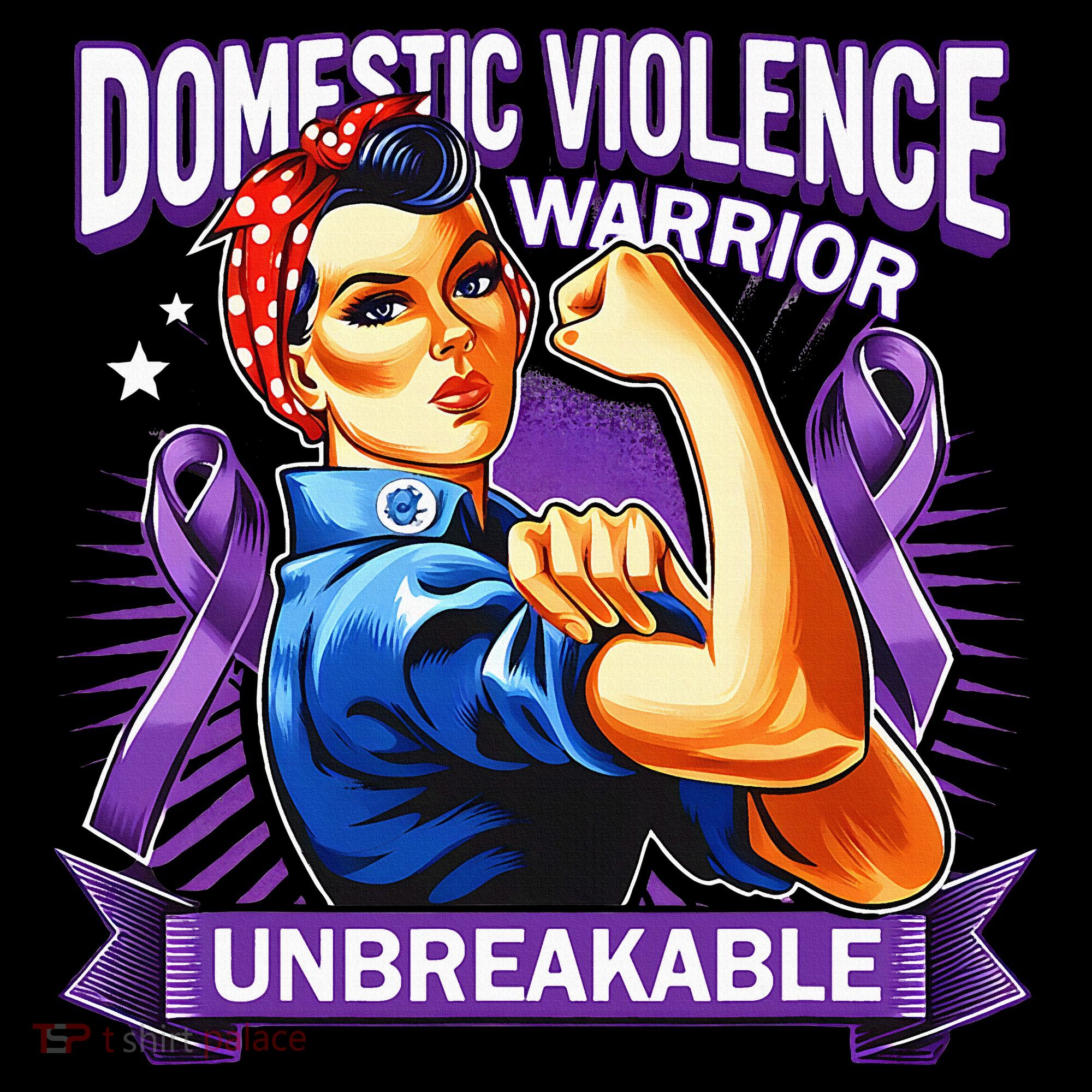 Domestic Violence Warrior Unbreakable Support Squad Women's Tank Top