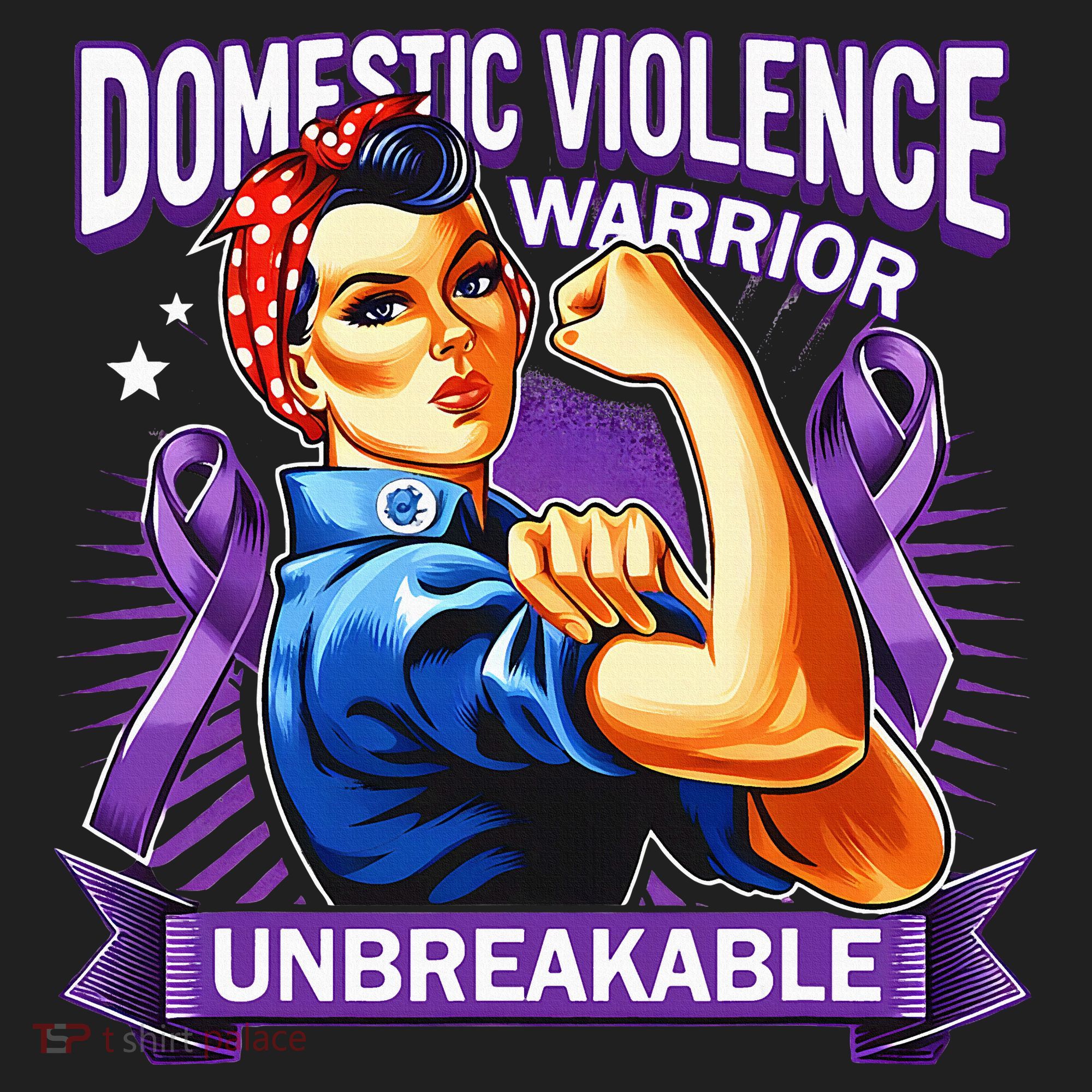 Domestic Violence Warrior Unbreakable Support Squad Golf Towel