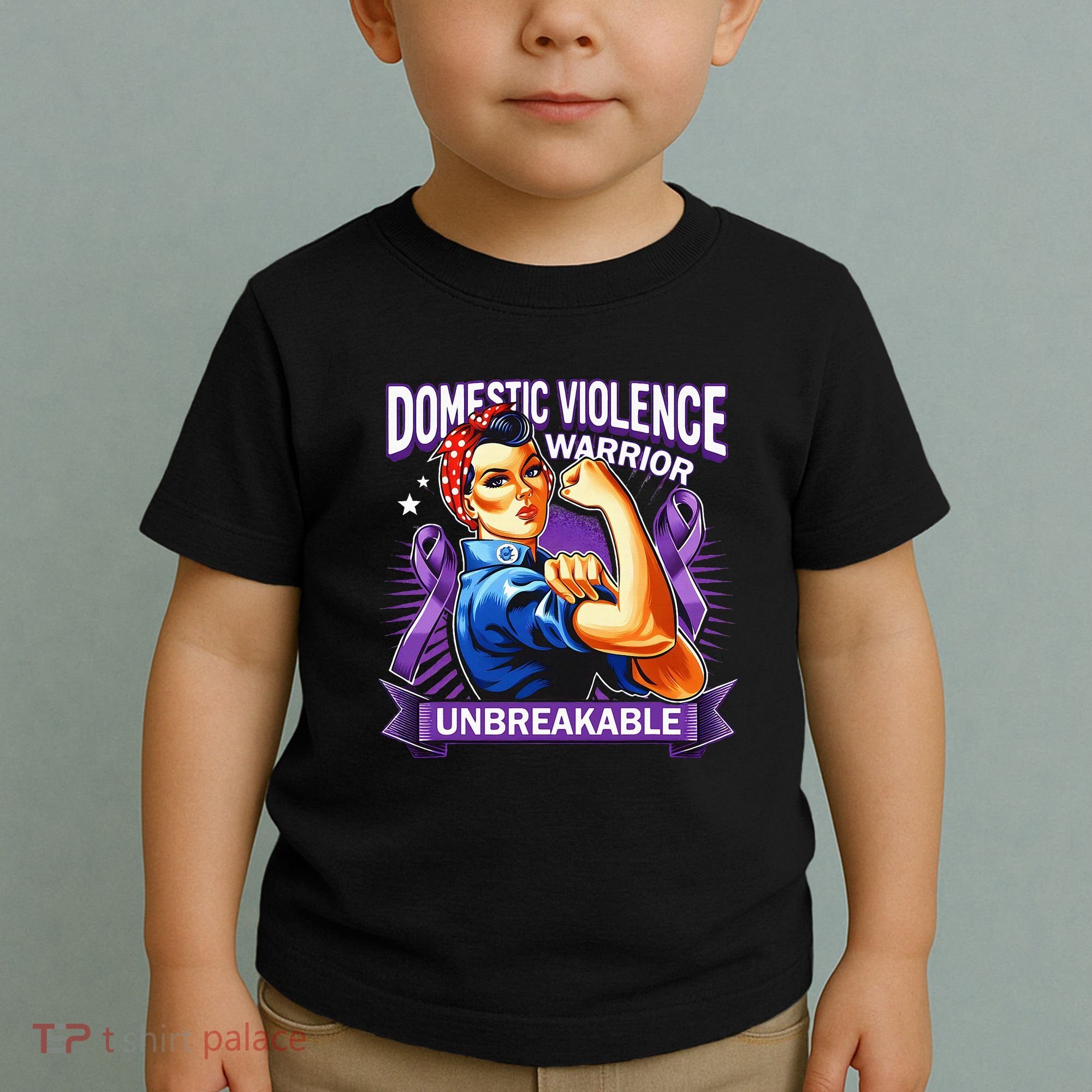 Domestic Violence Warrior Unbreakable Support Squad Toddler T-Shirt