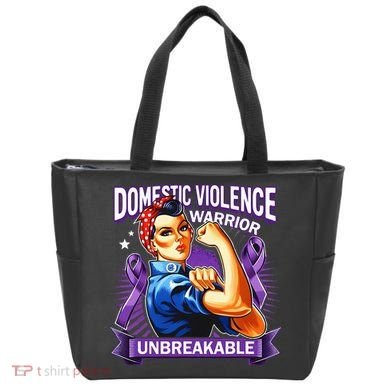 Domestic Violence Warrior Unbreakable Support Squad Tote Bag